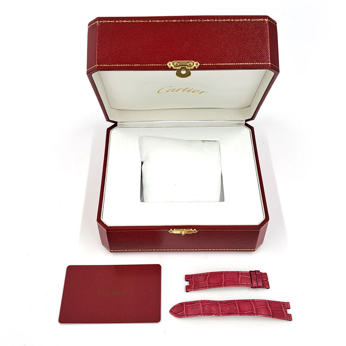 CARTIER 
Orologio Ballon Blanc de Cartier con diamanti 
Con scatola e garanzia
