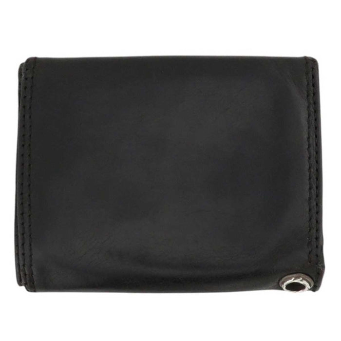CHROME HEARTS 
Portafoglio 3FOLD Argento 
Portafoglio in pelle con bottone a forma di cuore 3 pieghe