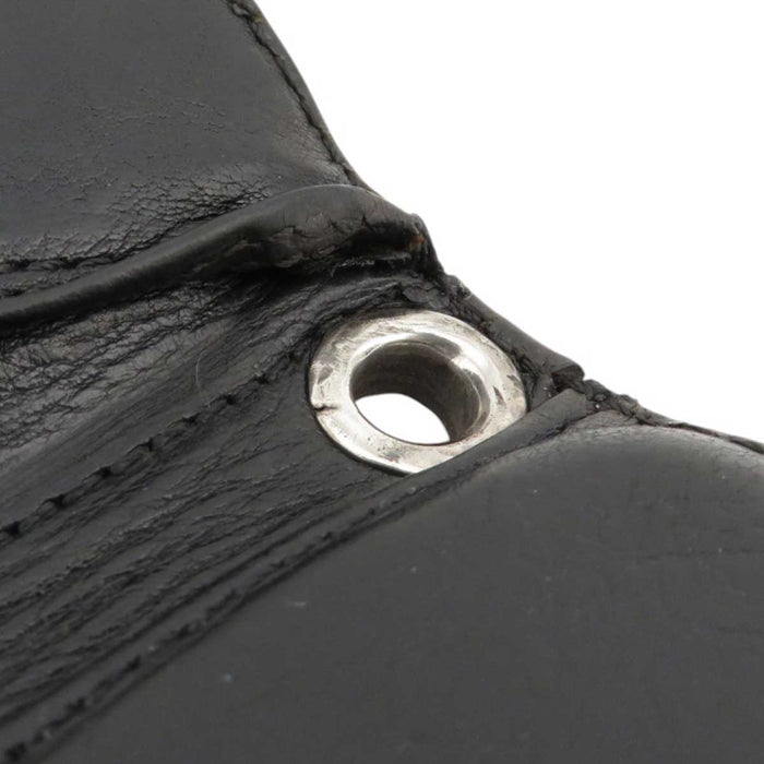 CHROME HEARTS 
Portafoglio 3FOLD Argento 
Portafoglio in pelle con bottone a forma di cuore 3 pieghe