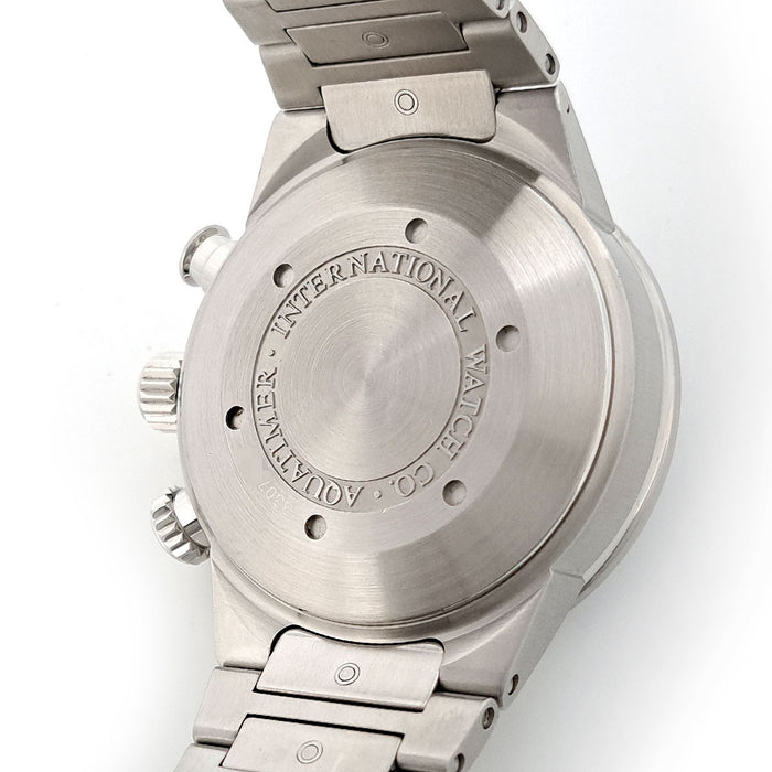 IWC 
Aquatimer Chronograph Overhauled 
With Warranty OH Completed