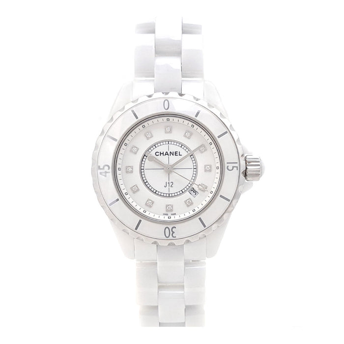 CHANEL 
J12　33mm　12Pダイヤ　新型バックル 
ギャラ付