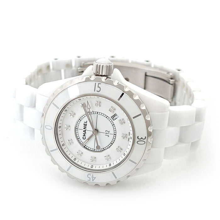 CHANEL 
J12　33mm　12Pダイヤ　新型バックル 
ギャラ付