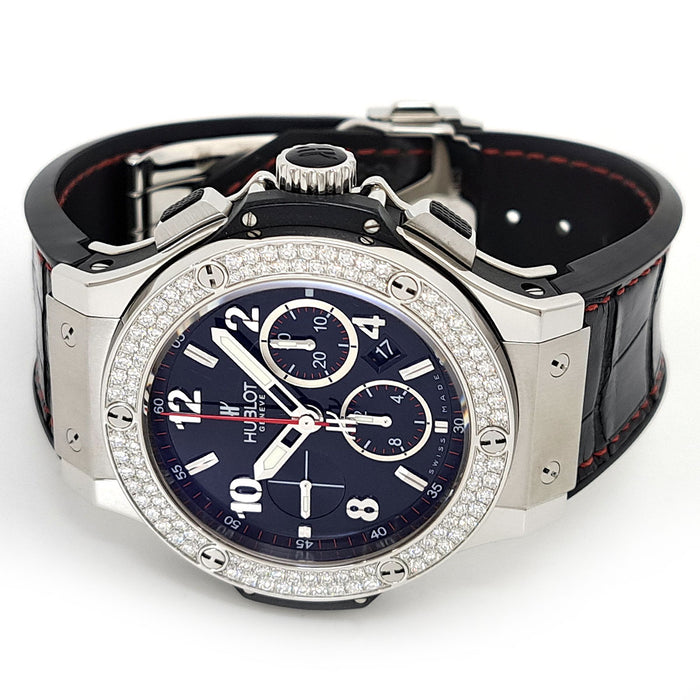 HUBLOT 
Big Bang Steel Diamond 
With Box and Warranty Card