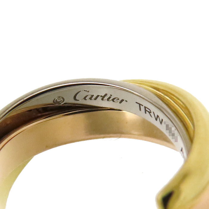 卡地亚 三色金耳环