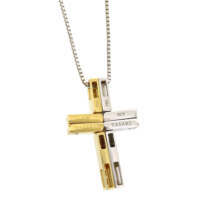 TASAKI 
Cross Necklace Diamond