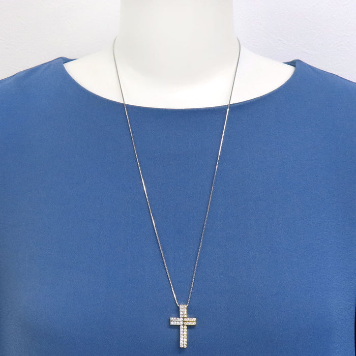 TASAKI 
Cross Necklace Diamond
