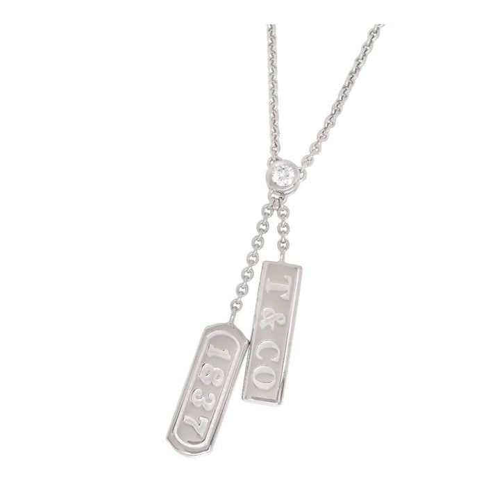TIFFANY&Co. 
1837 Double Bar Drop Necklace