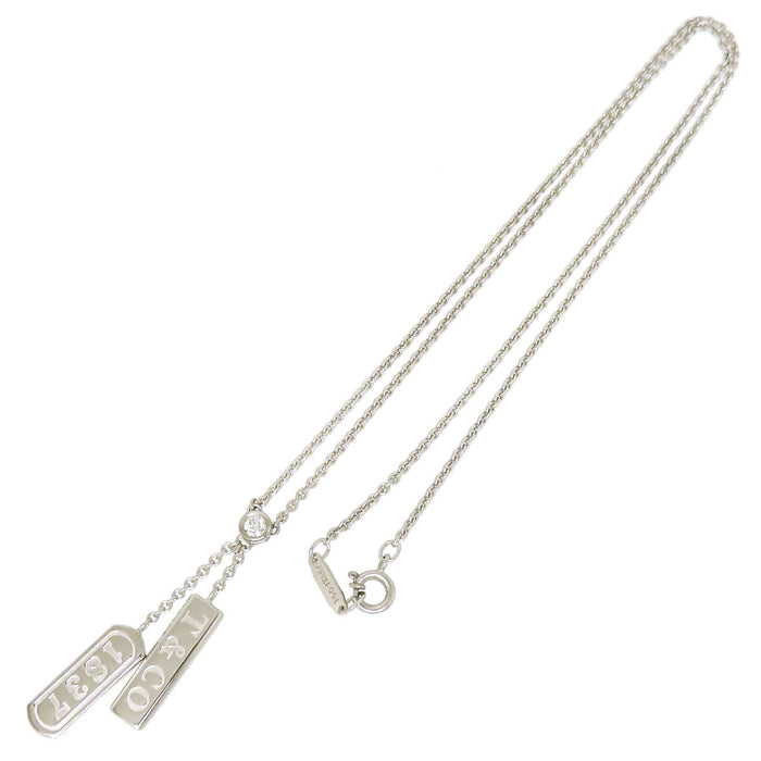 TIFFANY&Co. 
1837 Double Bar Drop Necklace