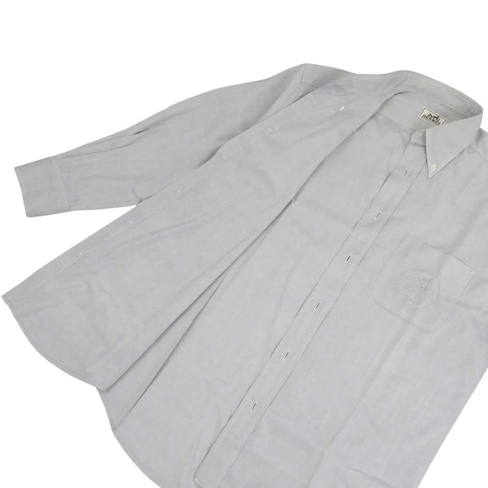 HERMES
Logo Embroidery Cotton
Ex Libris Embroidery Long Sleeve Shirt