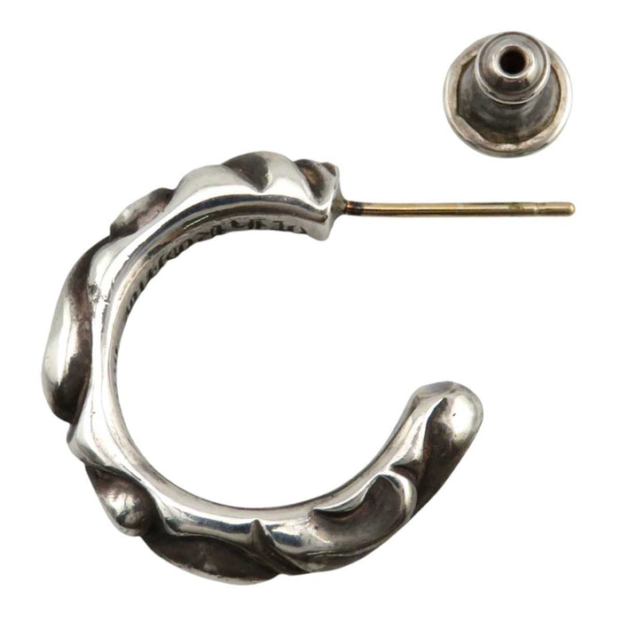 CHROME HEARTS
HOOP SCROLL 1 97 Engraving Silver Oxidized
Scroll Hoop Earring Single Use