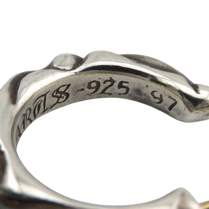 CHROME HEARTS
HOOP SCROLL 1 97 Engraving Silver Oxidized
Scroll Hoop Earring Single Use