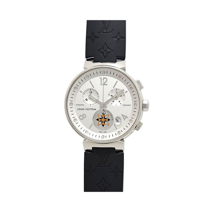 LOUIS VUITTON 
Tambour Moonstar MM Chronographe 
Avec boîte et certificat d'authenticité