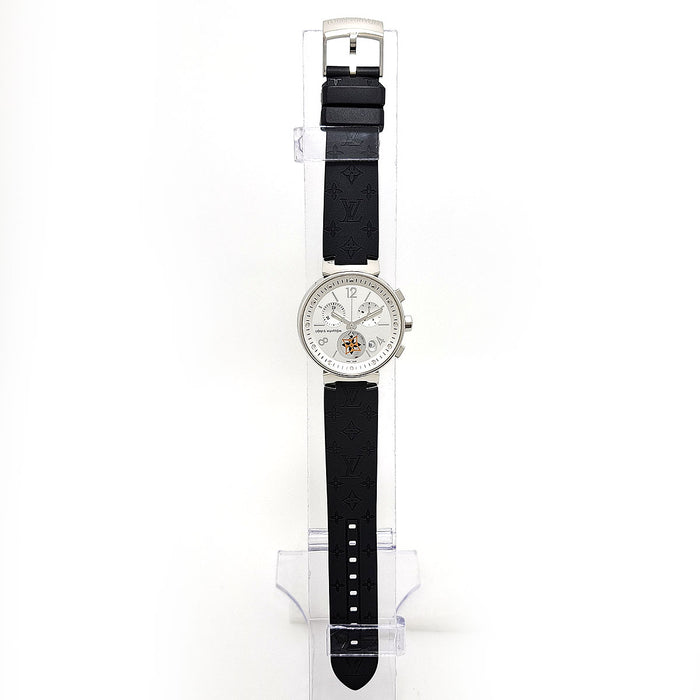 LOUIS VUITTON 
Tambour Moonstar MM Chronographe 
Avec boîte et certificat d'authenticité