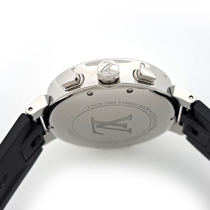 LOUIS VUITTON 
Tambour Moonstar MM Chronographe 
Avec boîte et certificat d'authenticité