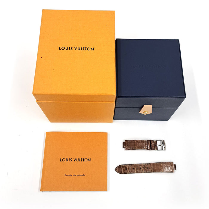 LOUIS VUITTON 
Tambour Moonstar MM Chronographe 
Avec boîte et certificat d'authenticité