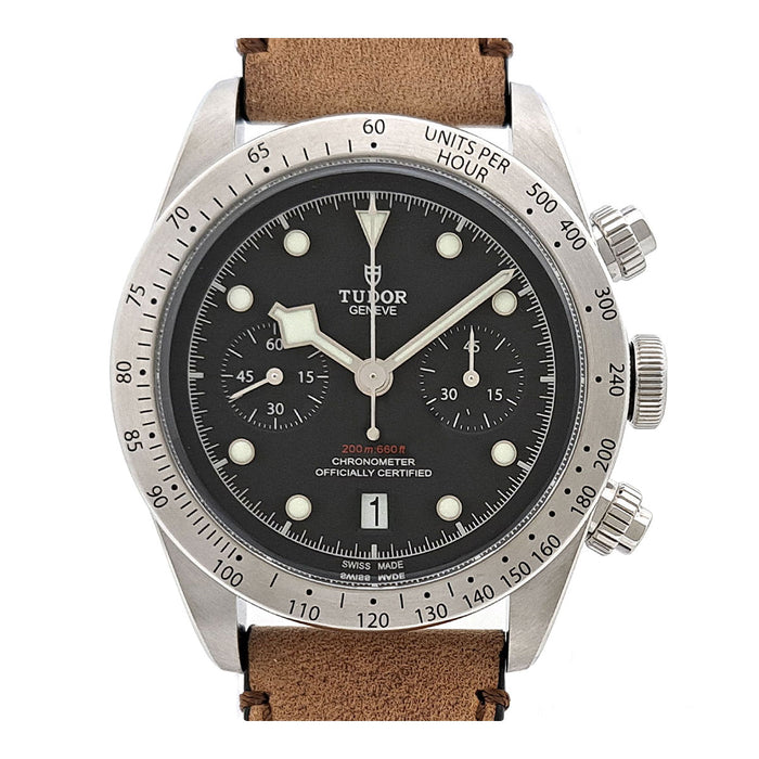TUDOR
Heritage Black Bay Chrono
With box and warranty card