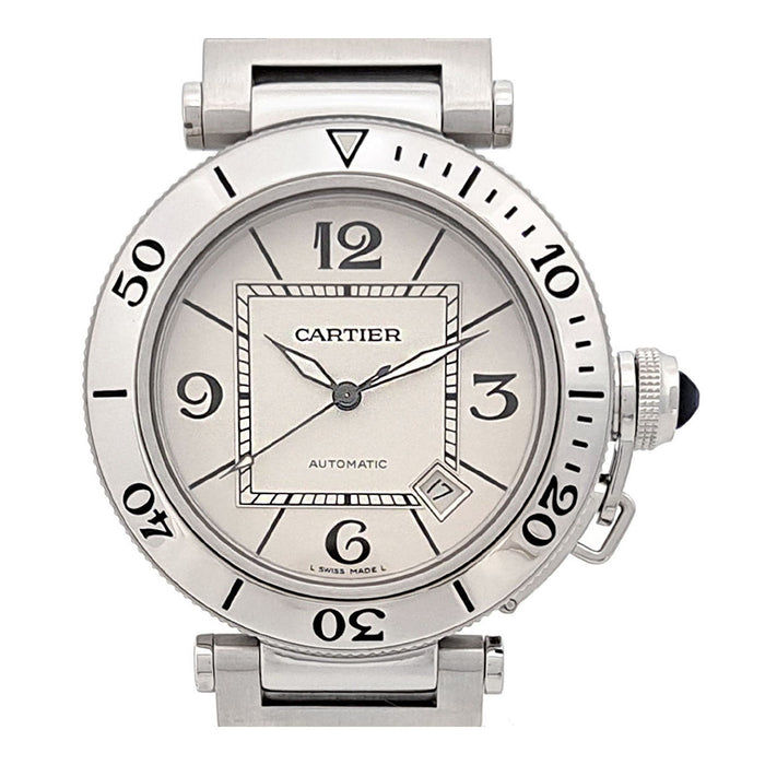 CARTIER 
Pasha Sea Timer Revisionato 
Con scatola e garanzia