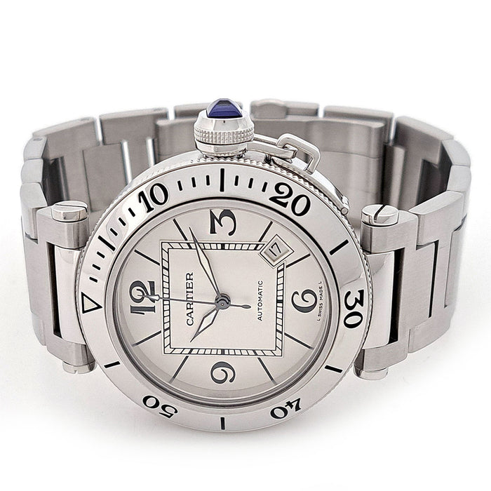 CARTIER 
Pasha Sea Timer Revisionato 
Con scatola e garanzia