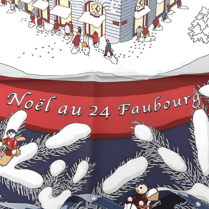 HERMES
Silk Large Winter Snow Dome
Carré 90 Noel au 24 Faubourg Scarf
Christmas at 24 Faubourg Street