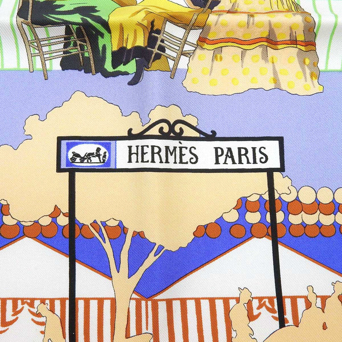 HERMES 
シルク 大判 馬 
カレ 90 Feria de Sevilla セビリアの休日 スカーフ
