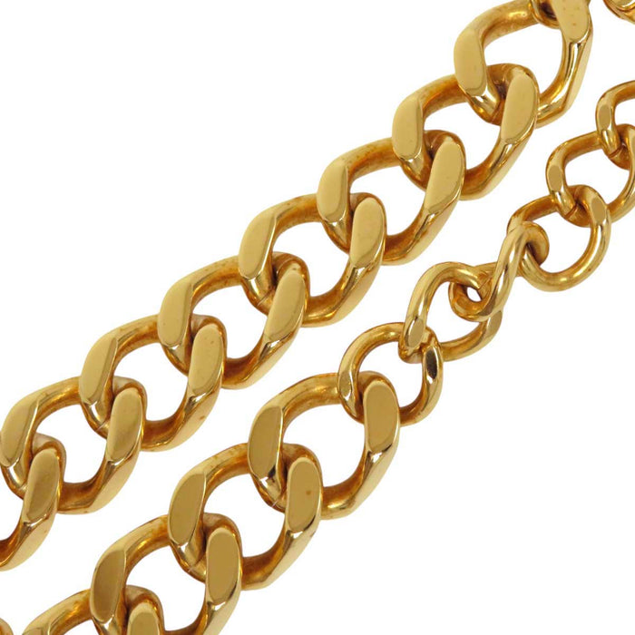 CHANEL
B20K COCO CC Gold Color Metal Curve Chain
Coco Mark Square Cotton Pearl Chain Necklace