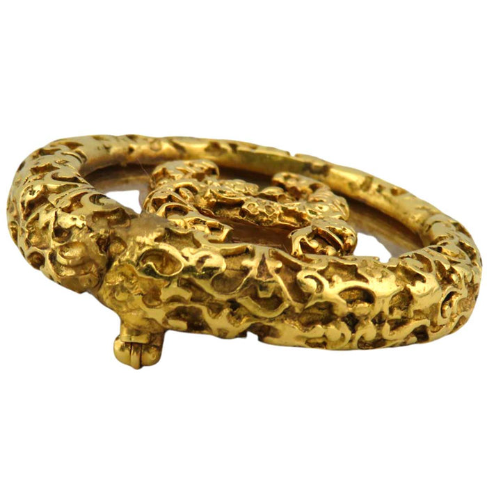 CHANEL 
93A クリア COCO CC ゴールドカラーメタル 
ココマーク ラウンド ヴィンテージ ピンブローチ