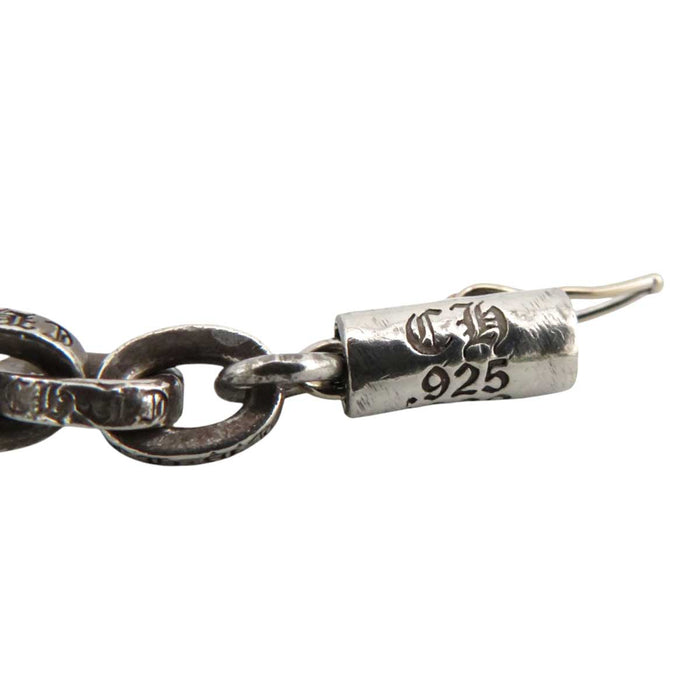 CHROME HEARTS 
Chaîne en papier 8 pouces CH ロゴ Argent 
Bracelet chaîne en papier 8 pouces