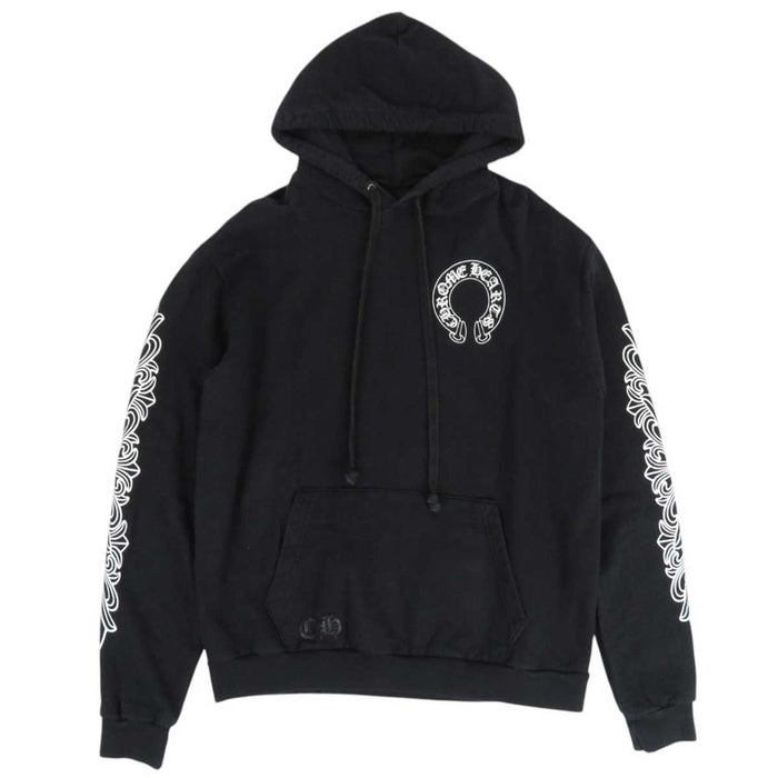 CHROME HEARTS 
CH logo sweat coton doublé polaire 
sweat à capuche fer à cheval croix florale