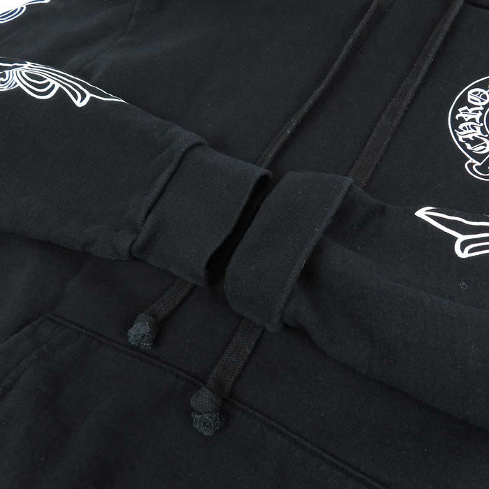 CHROME HEARTS 
CH logo sweat coton doublé polaire 
sweat à capuche fer à cheval croix florale