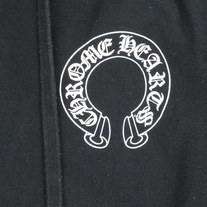CHROME HEARTS 
CH logo sweat coton doublé polaire 
sweat à capuche fer à cheval croix florale