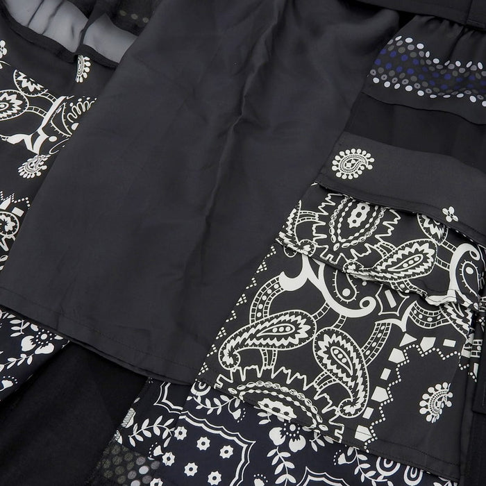 Sacai 
sacai レインスプーナー バンダナ柄 ポリエステル ウール 
REYN SPOONER コラボ 切替 ラップスカート