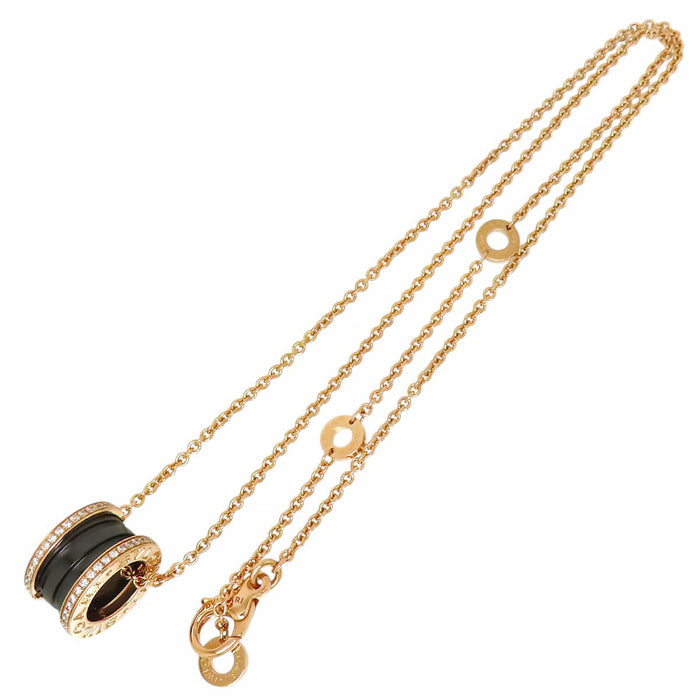 BVLGARI B.Zero1 Black Ceramic Diamond Necklace