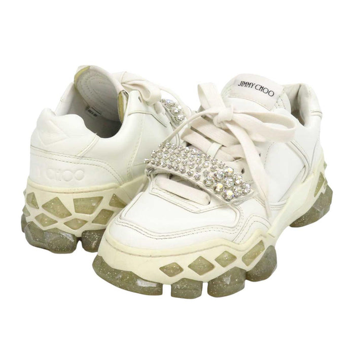 JIMMY CHOO 
Diamond X Strap F Studs Bijou TPU Sole 
Diamond X Sneakers