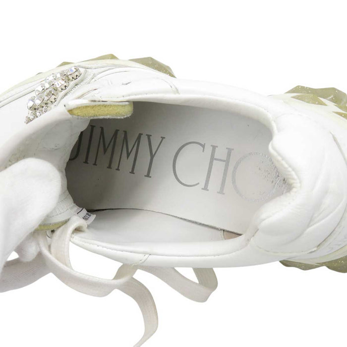 JIMMY CHOO 
Diamond X Bride F Clous Bijoux Semelle TPU 
Baskets Diamond X