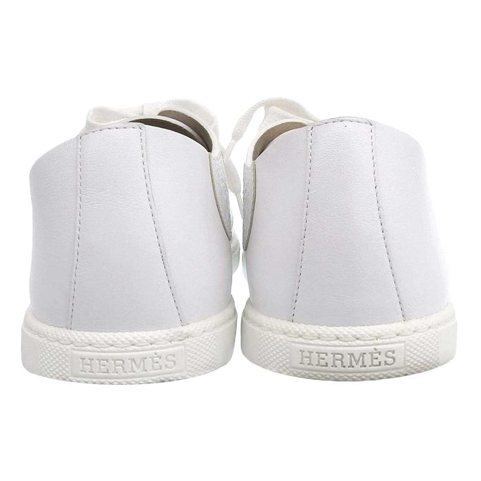 HERMES 
ロゴ 
レザー スニーカー