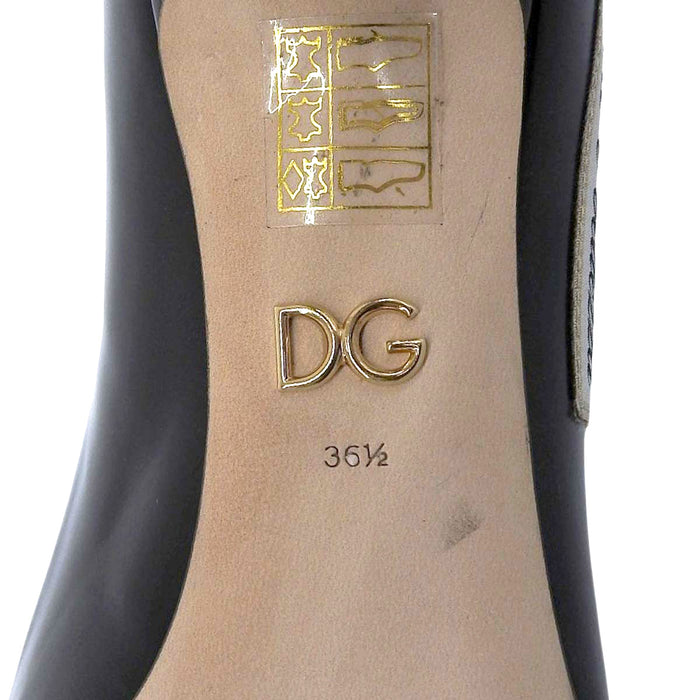 DOLCE&GABBANA 
ラブオーレ エ ベレッザ ハート ロゴ レザー 
L'AMORE e BELLEZZA パンプス