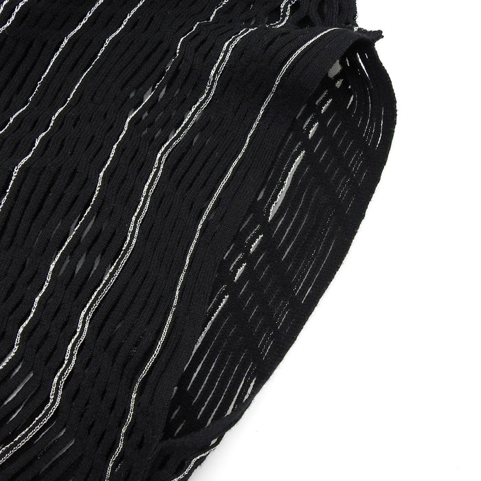 ISSEY MIYAKE 
ISSEY MIYAKE A-POC INSIDE franges transparentes 
maille sans manches au design en mesh