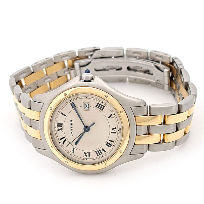 CARTIER 
潘特爾 美洲獅 LM 2排 
附盒