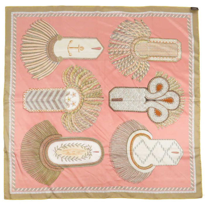 HERMES
Silk Large Square
Carré 90 Epaulettes de Gala Double-Face Scarf
Ceremonial Epaulettes