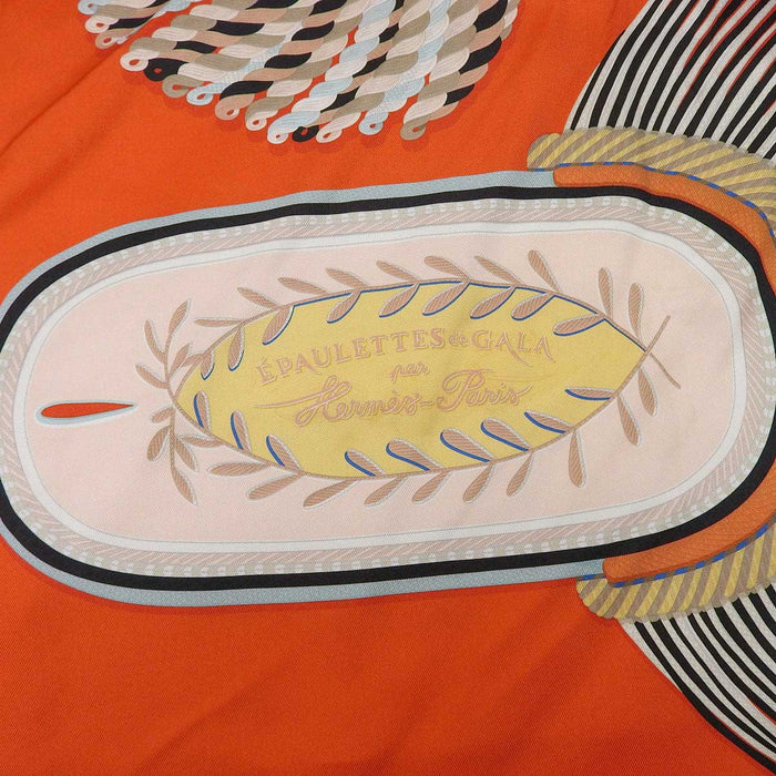 HERMES
Silk Large Square
Carré 90 Epaulettes de Gala Double-Face Scarf
Ceremonial Epaulettes