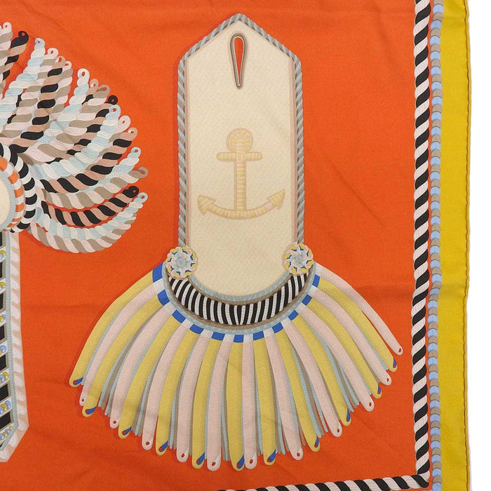 HERMES
Silk Large Square
Carré 90 Epaulettes de Gala Double-Face Scarf
Ceremonial Epaulettes