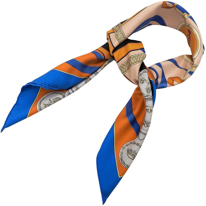 HERMES 
シルク 大判 リボンモチーフ 
カレ 90 LA PRONENADE DU MATIN 朝の散歩 スカーフ