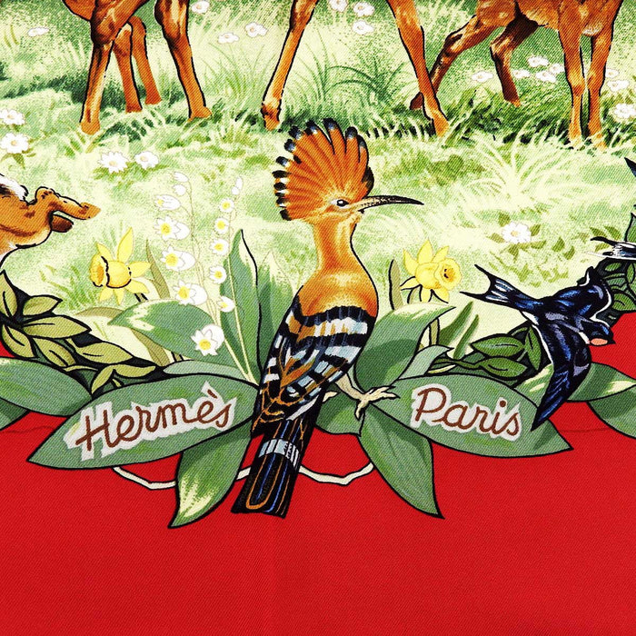 HERMES
Silk Large Square
Carré 90 LES QUATRE SAISONS Four Seasons Scarf