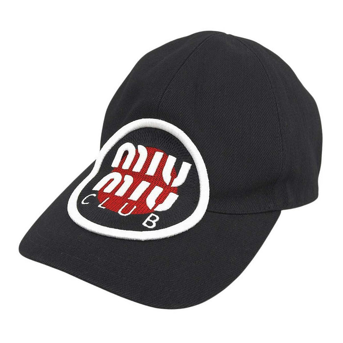 MIUMIU 
CLUB エンブロイダリー 刺繍 
クラブ ロゴ ワッペン ベースボールキャップ