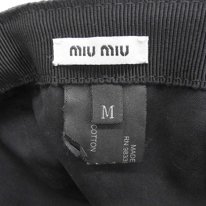 MIUMIU 
CLUB エンブロイダリー 刺繍 
クラブ ロゴ ワッペン ベースボールキャップ