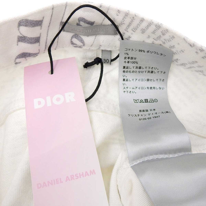Dior 
× Daniel Arsham SLIM17.5 175/74A 
× DANIEL ARSHAM Newspaper Pattern Denim Pants