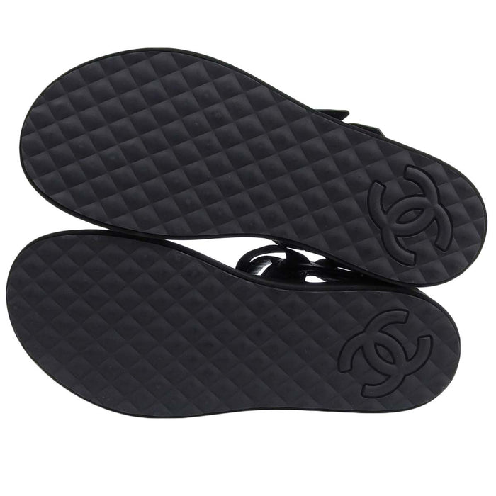 CHANEL 
メンズサイズ ベルクロ COCO CC ロゴ 
ココマーク マトラッセ スポーツ サンダル