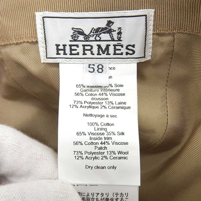 HERMES 
H ロゴ ワッペン セリエボタン ベースボールキャップ 
デイヴィス H セリエ キャップ