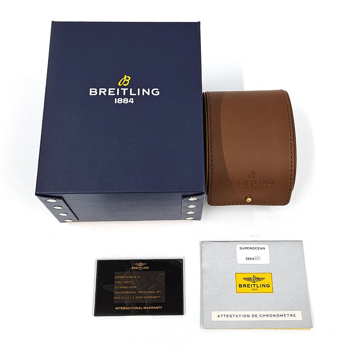 BREITLING 
Superocean II 42 
With box and warranty card
