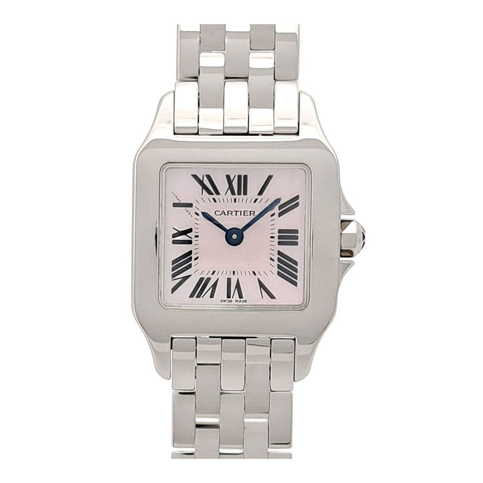CARTIER
Santos de Mademoiselle SM con quadrante madreperla rosa
Con scatola
